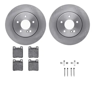 R1 Concepts WFWH1-63054 E- Line Series Brake Rotor W/ Ceramic Brake Pads & Hdw
